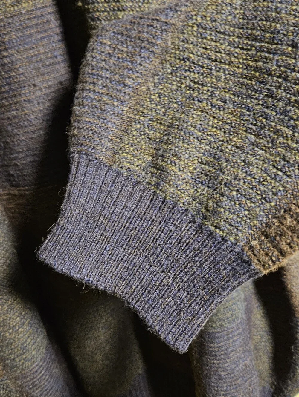 VGT 90'S COLOR BLOCK ALPACA WOOL BLEND, GRUNGE AESTHETIC ,COLOR BLOCK